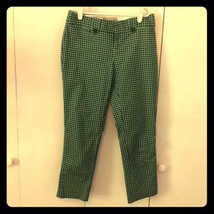 Green and Blue Capri Slacks